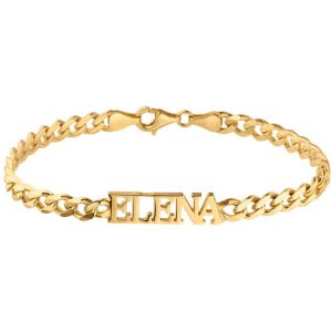 STRONG LETTER ARMBAND Gold