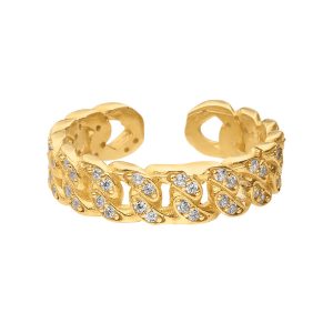 ICED VIBE RING Gold