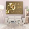 "Goldene Rose" Leinwand | Wandbild – Bild 4