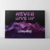"Never give up" Leinwand | Wandbild – Bild 2