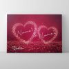 "Glitzer Herzen" Leinwand | Wandbild