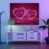 "Glitzer Herzen" Leinwand | Wandbild – Bild 3