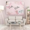 Leinwand Rosa Blumen – Bild 4
