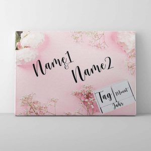 Leinwand Rosa Blumen
