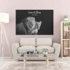 "Löwenpaar Blue Eyes" Leinwand | Wandbild – Bild 4