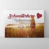 "Schwesterherz" Leinwand | Wandbild