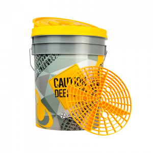 Wascheimer Set mit Schmutzsieb und Deckel 22 Liter DeepMud Liquid Elements