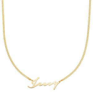 NAMENSKETTE SIGNATURE Silber und 18K Vergoldung Gold