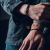 Edelstahl Damenarmband Schwarz – Bild 2