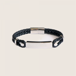 Leather Gravur Armkette