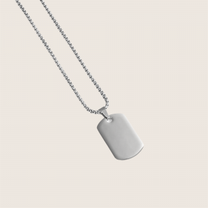 Army Silber Gravur Halskette