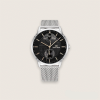 Tommy Hilfiger Silber-Beige Mesh Herren Uhr