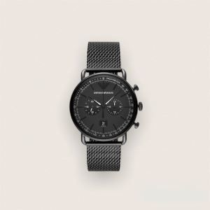 Emporio Armani Black Herren Uhr