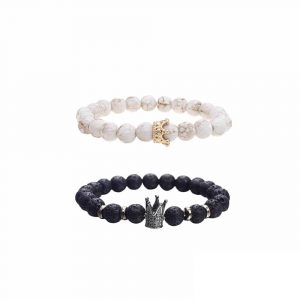 Lavastein Armband Queen King & White Queen