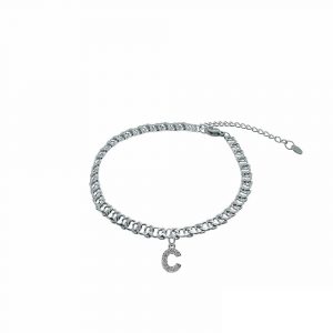 Armkette One Line Zirkonia Letter