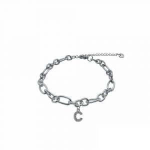 Armkette Thick Zirkonia Letter