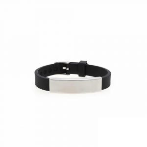 Silver ID Bracelet Herren