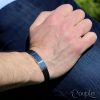 Silver ID Bracelet Herren – Bild 2