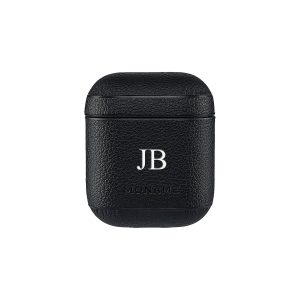 AirPods Case Pebbleleder | Schwarz