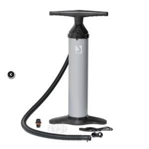 Bravo 110 Double Single Handpumpe Aluminium Pumpe mit Manometer 2×2,5 Liter grau
