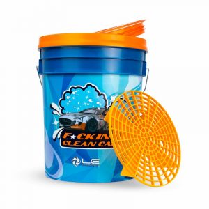 Wascheimer Set mit Schmutzsieb und Deckel 22 Liter CleanCar Liquid Elements