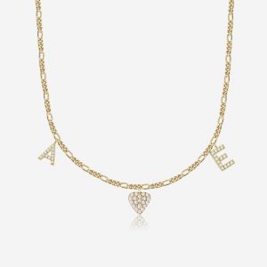 Herz Halskette mit Zirkonia aus 925 Silber