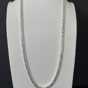 Königskette 925er Silber (4,00mm x 4,00mm) 65cm