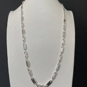 Plattenkette 925er Silber (6,00mm) 60cm