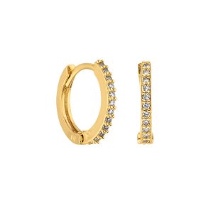 BASIX ZIRCON OHRRING Gold