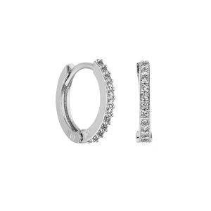 BASIX ZIRCON OHRRING Silber