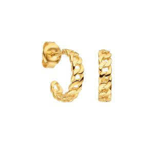 BIG CHAIN OHRRING Gold