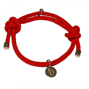 Stoff Magnet Armband Red