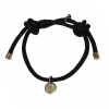 Stoff Magnet Armband Black