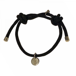 Stoff Magnet Armband Black