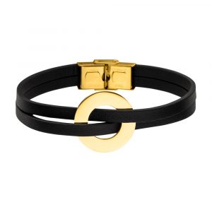 ICONYA SINGLE ARMBAND Schwarz/Gold