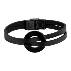 ICONYA SINGLE ARMBAND Schwarz/Schwarz