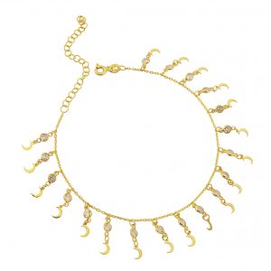 MOON FUßKETTE GOLD