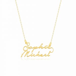 FOREVER 2ER SIGNATURE NAMENSKETTE GOLD