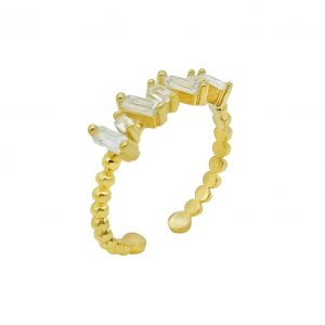 BAGUETTE SHIFT RING GOLD