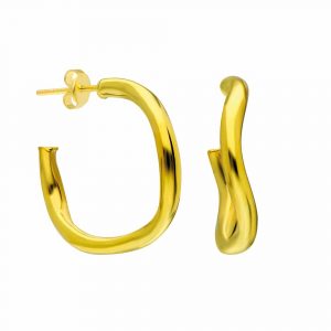 WAVE EARRING SILBER