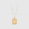 Buchstabenplatte 14 Karat Gold / Z