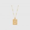 Buchstabenplatte 14 Karat Gold / A