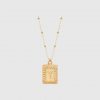 Buchstabenplatte 14 Karat Gold / Y