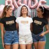 JGA Shirt‘s Junggesellinnen Abschied Feier Frauen T-Shirts Bride to be / weiss – Bild 2