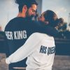 Her King His Queen Sweater His Queen / S / Weiss – Bild 2