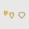 Herz Ohrstecker 14 Karat Gold
