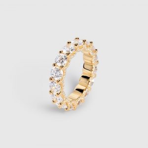 Trillion Stones Ring 54 / 14 Karat Gold
