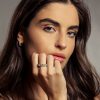 Trillion Stones Ring 56 / 14 Karat Gold – Bild 5