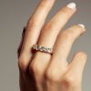 Trillion Stones Ring 56 / 14 Karat Gold – Bild 7