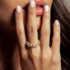 Trillion Stones Ring 56 / 14 Karat Gold – Bild 4